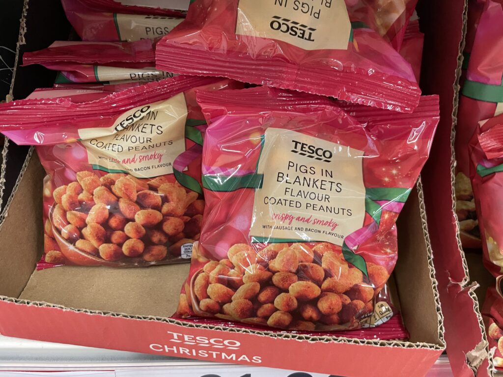 Tesco Pigs in Blankets Flavour Coated Peanuts